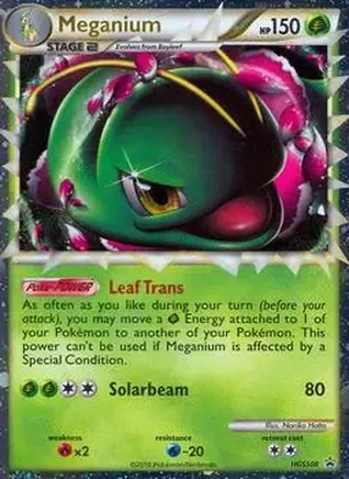 2010 Pokemon HGSS Black Star Promos #HGSS08 - Meganium