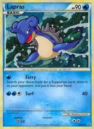 2010 Pokemon HGSS Black Star Promos #HGSS14 - Lapras