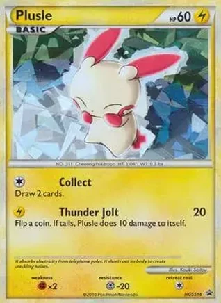 2010 Pokemon HGSS Black Star Promos #HGSS16 - Plusle