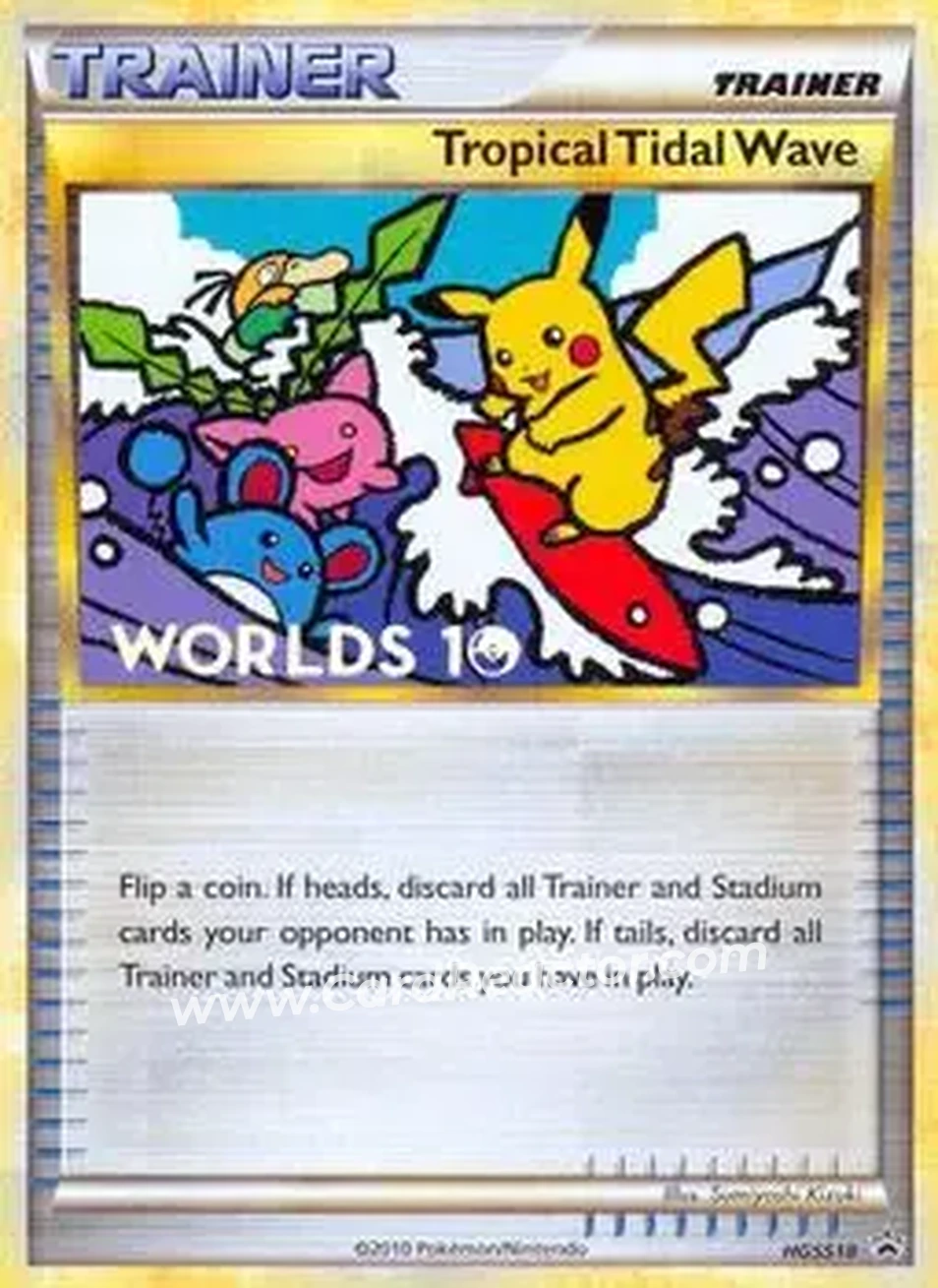 2010 Pokemon HGSS Black Star Promos #HGSS18 - Tropical Tidal Wave