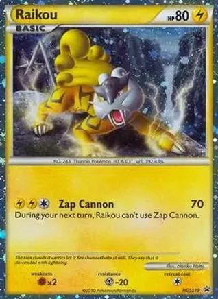 2010 Pokemon HGSS Black Star Promos #HGSS19 - Raikou