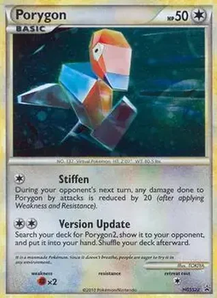 2010 Pokemon HGSS Black Star Promos #HGSS22 - Porygon