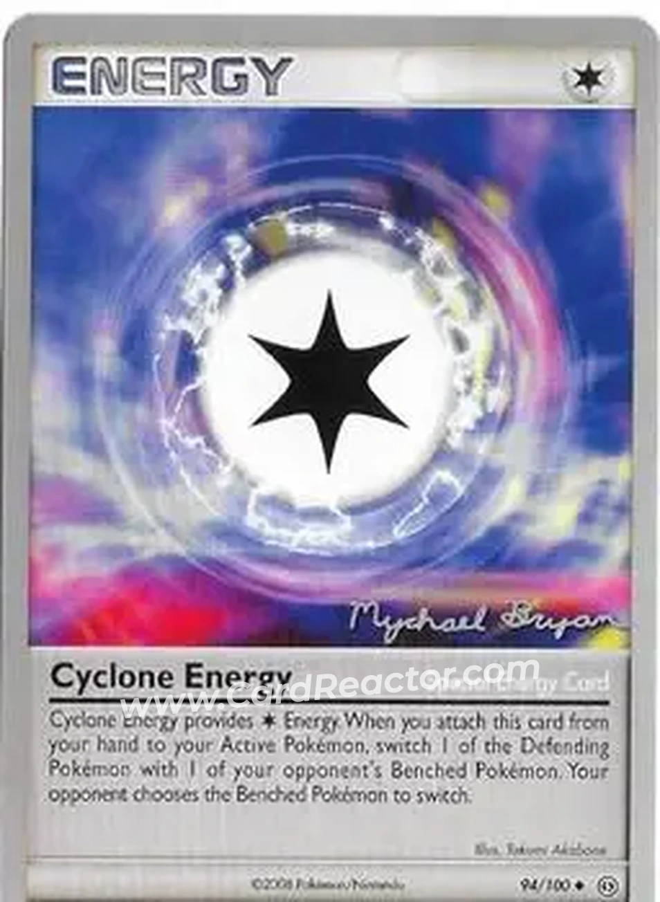 2010 Pokemon World Championship - Happy Luck #94/100 - Cyclone Energy