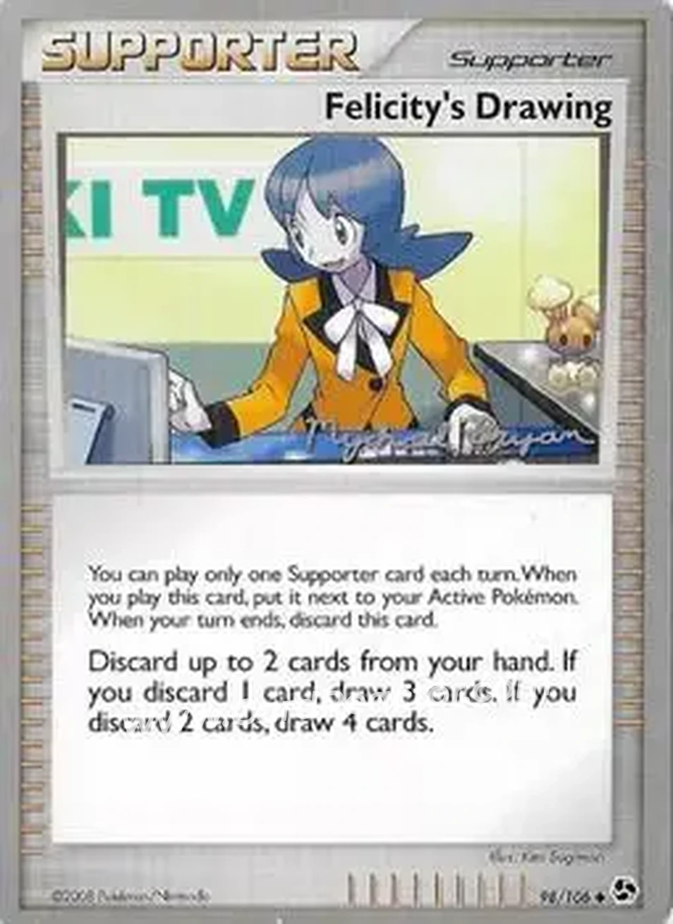 2010 Pokemon World Championship - Happy Luck #98/106 - Felicity's Drawing