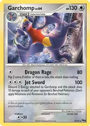 2009 Pokemon Organized Play Series 9 #1/17 - Cynthia's Garchomp