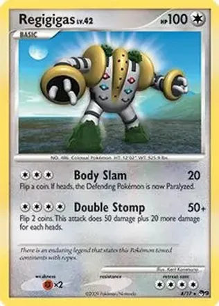 2009 Pokemon Organized Play Series 9 #4/17 - Regigigas