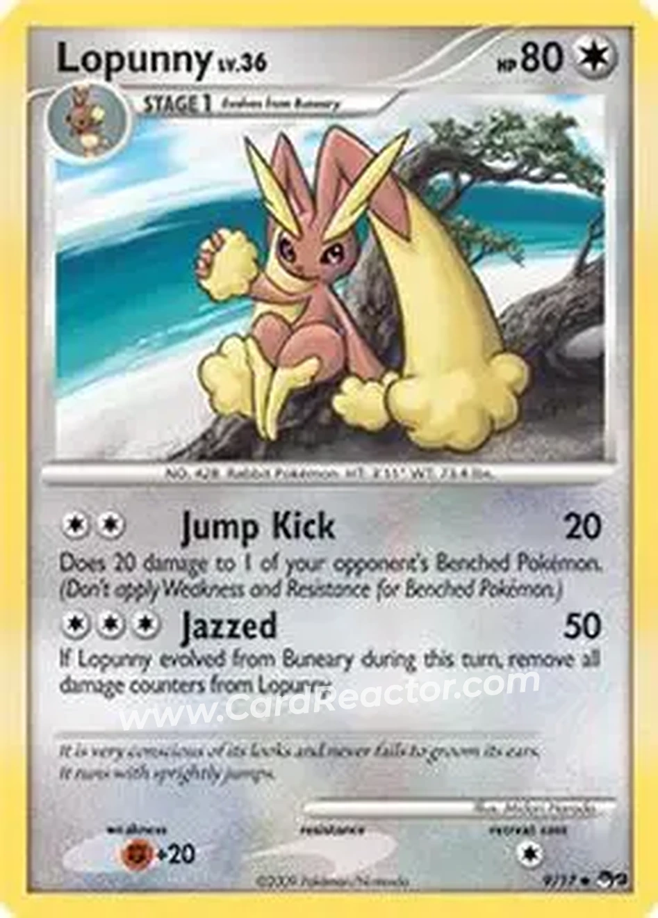 2009 Pokemon Organized Play Series 9 #9/17 - Mega Lopunny ex - Front