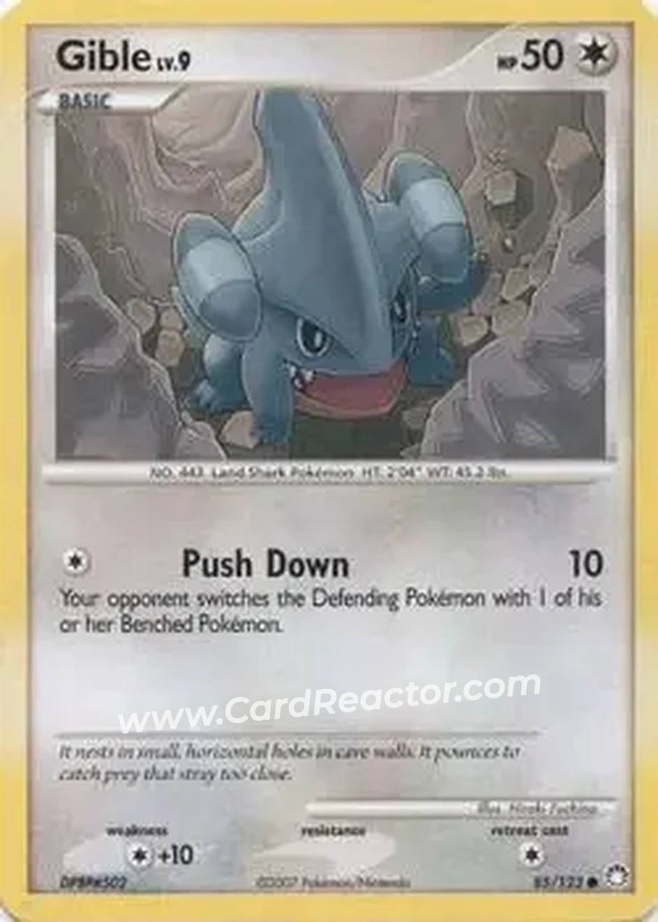 2009 Pokemon Organized Play Series 9 #14/17 - Cynthia's Gible - Front