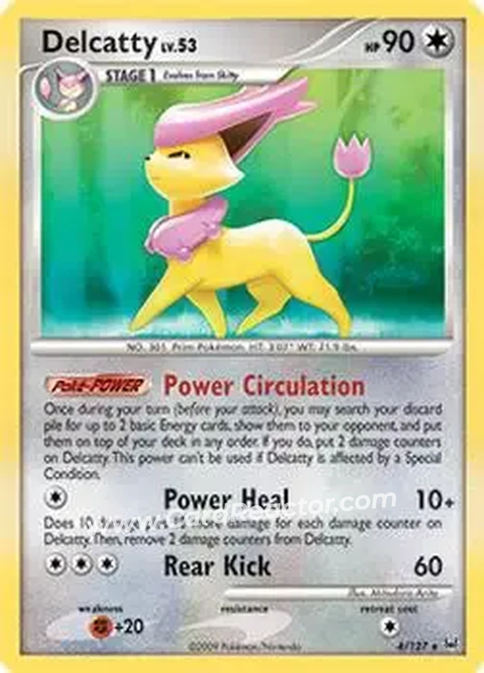 2009 Pokemon Platinum #4/127 - Delcatty - Front