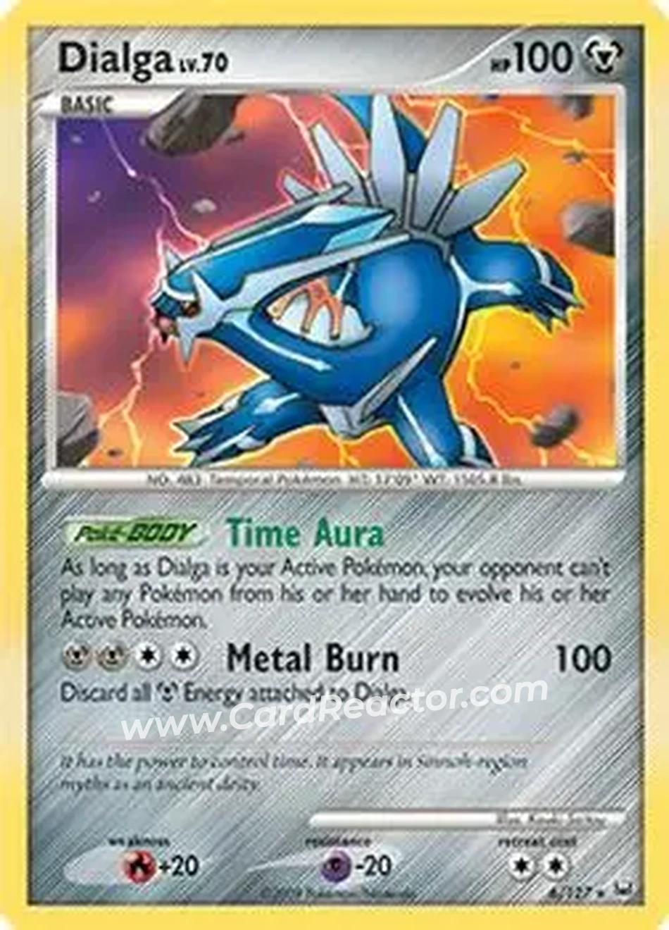 2009 Pokemon Platinum #6/127 - Dialga - Front