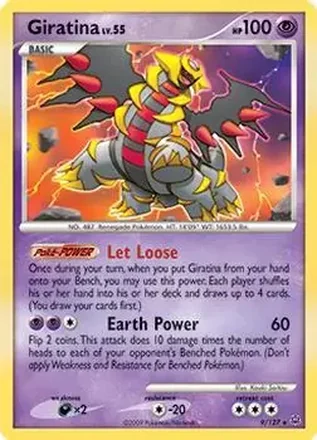 2009 Pokemon Platinum #9/127 - Giratina V