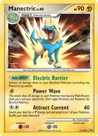 2009 Pokemon Platinum #11/127 - Manectric