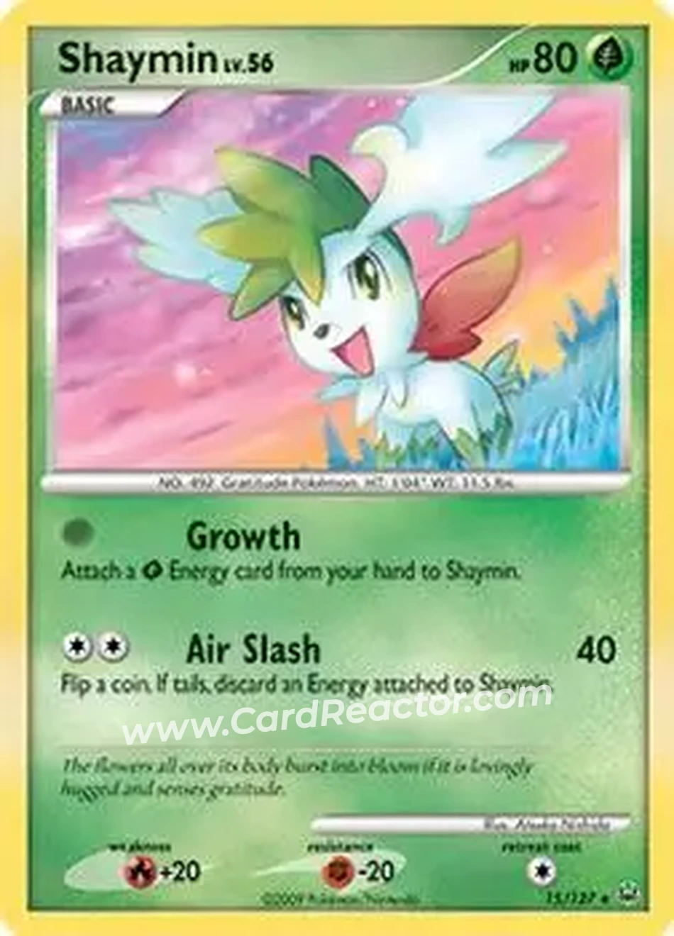 2009 Pokemon Platinum #15/127 - Shaymin - Front