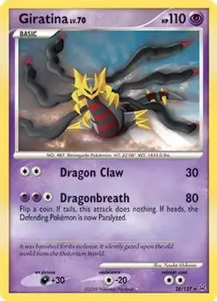 2009 Pokemon Platinum #28/127 - Giratina V