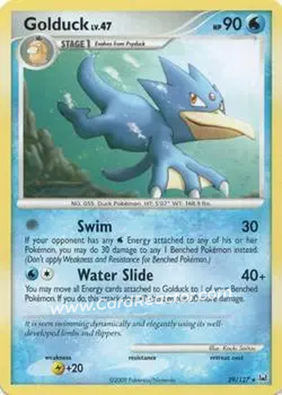 2009 Pokemon Platinum #29/127 - Golduck - Front