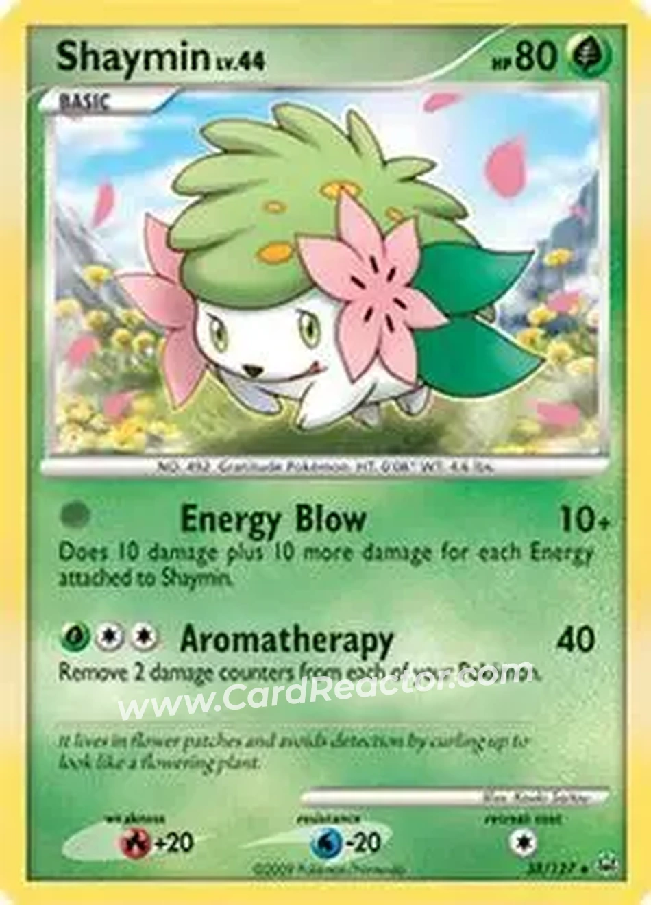 2009 Pokemon Platinum #38/127 - Shaymin - Front