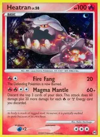 2009 Pokemon Platinum Arceus #3/99 - Heatran