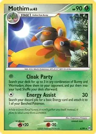 2009 Pokemon Platinum Arceus #6/99 - Mothim