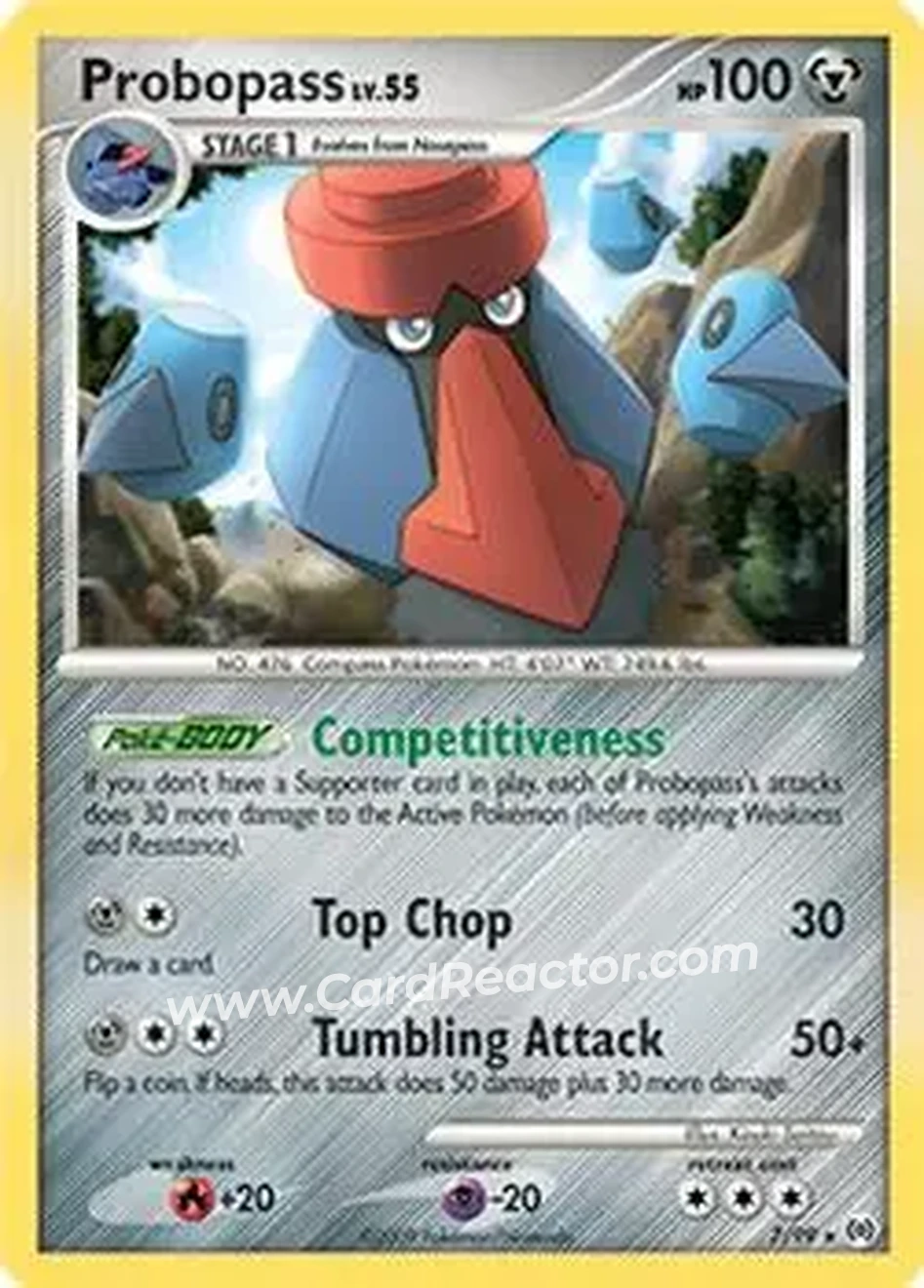 2009 Pokemon Platinum Arceus #7/99 - Probopass - Front