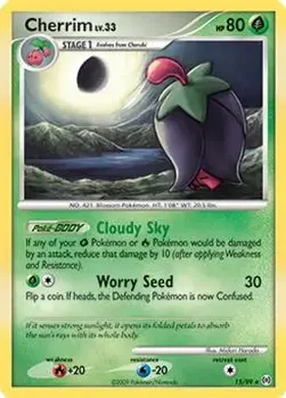 2009 Pokemon Platinum Arceus #15/99 - Cherrim