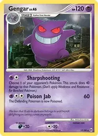 2009 Pokemon Platinum Arceus #17/99 - Gengar