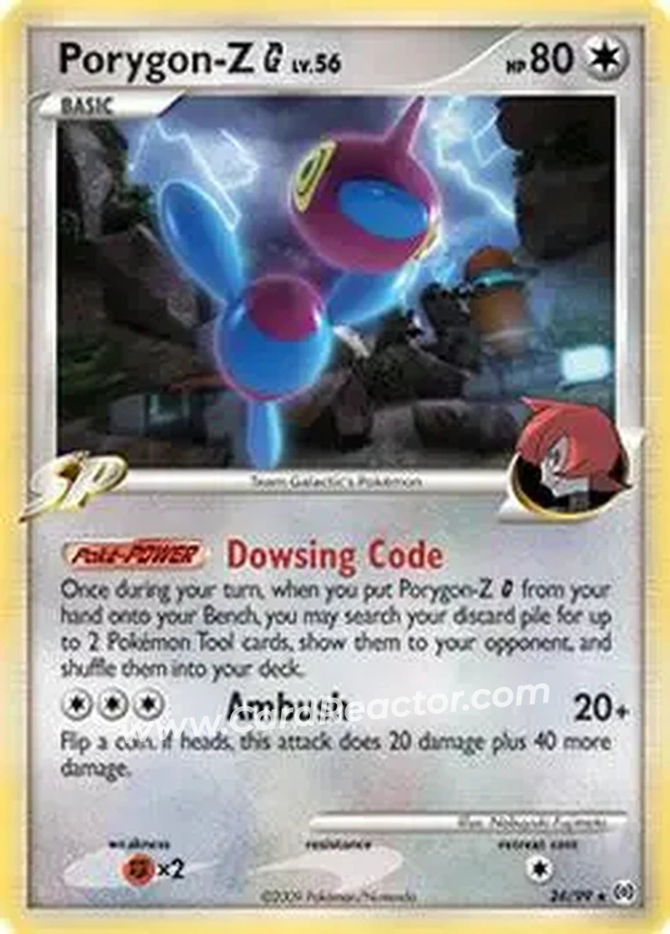 2009 Pokemon Platinum Arceus #26/99 - ロケット団のポリゴンZ - Front