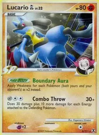 2009 Pokemon Platinum Rising Rivals #8/111 - Lucario