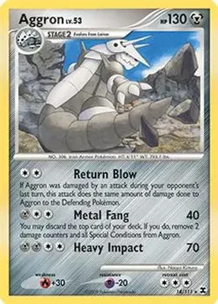 2009 Pokemon Platinum Rising Rivals #14/111 - Aggron