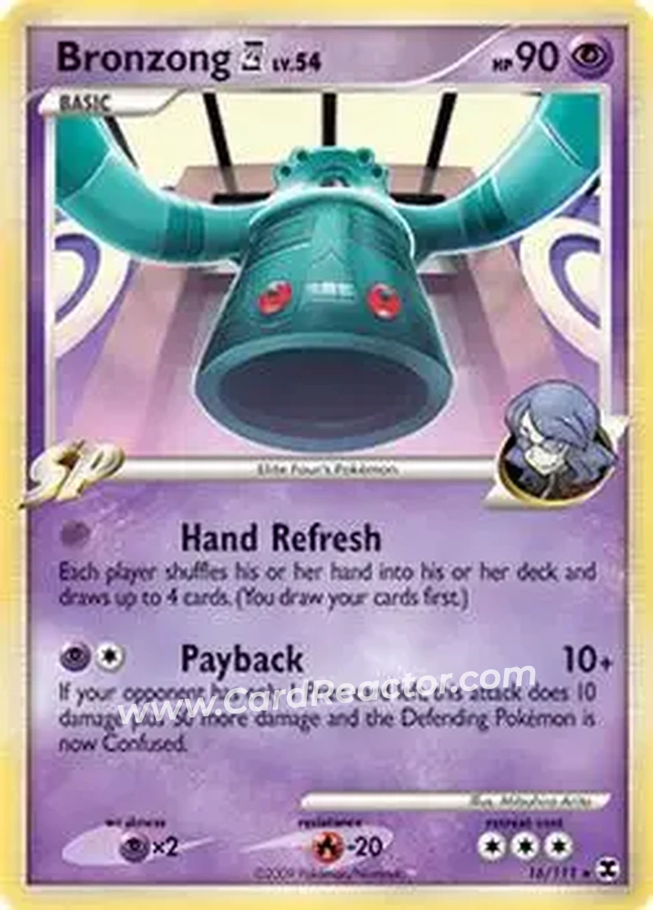 2009 Pokemon Platinum Rising Rivals #16/111 - Bronzong - Front
