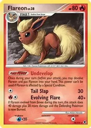 2009 Pokemon Platinum Rising Rivals #19/111 - Flareon