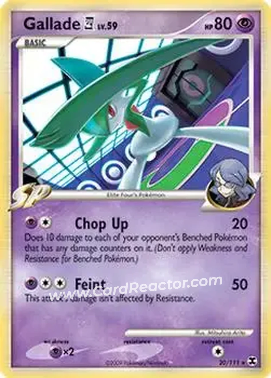 2009 Pokemon Platinum Rising Rivals #20/111 - Mega Gallade ex - Front