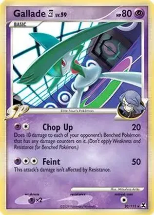 2009 Pokemon Platinum Rising Rivals #20/111 Mega Gallade ex