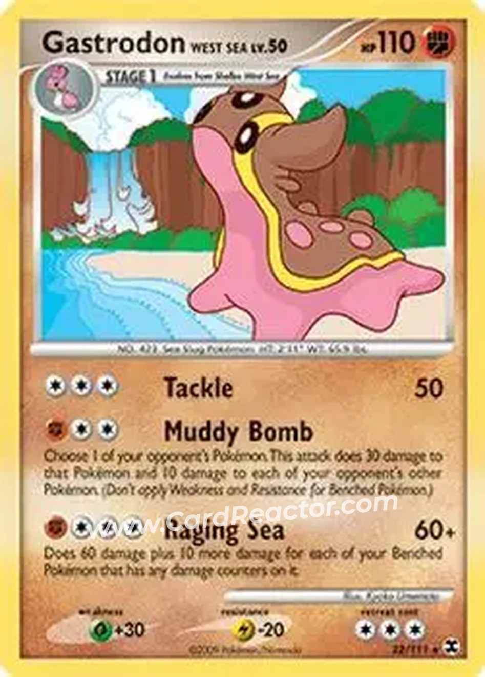 2009 Pokemon Platinum Rising Rivals #22/111 - Gastrodon - Front