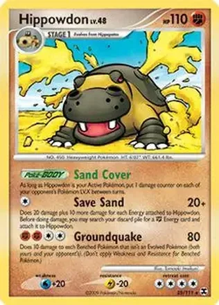 2009 Pokemon Platinum Rising Rivals #25/111 - Hippowdon
