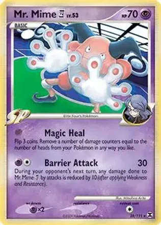 2009 Pokemon Platinum Rising Rivals #28/111 - Mr. Mime