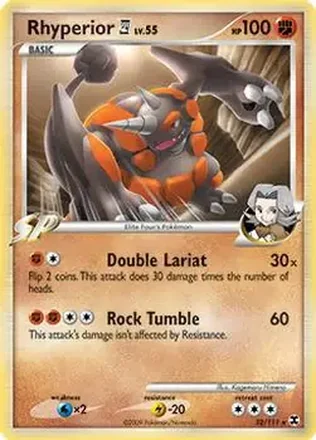 2009 Pokemon Platinum Rising Rivals #32/111 - Rhyperior