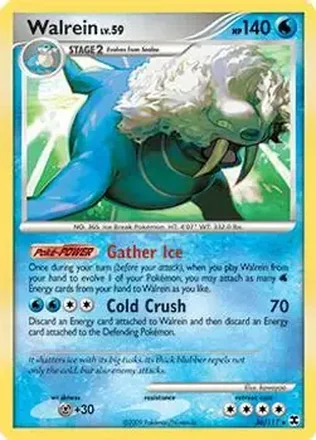 2009 Pokemon Platinum Rising Rivals #36/111 - Walrein