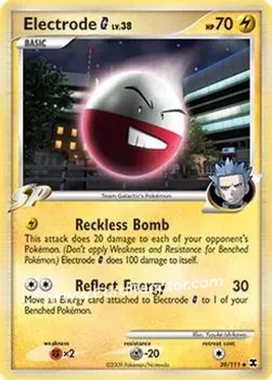 2009 Pokemon Platinum Rising Rivals #39/111 - Electrode - Front