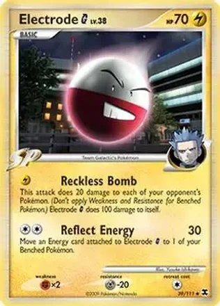 2009 Pokemon Platinum Rising Rivals #39/111 - Electrode
