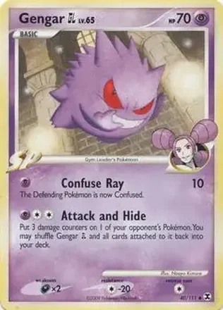 2009 Pokemon Platinum Rising Rivals #40/111 - Gengar