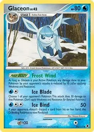 2009 Pokemon Platinum Rising Rivals #41/111 - Glaceon ex