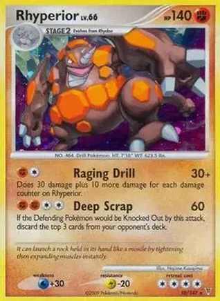 2009 Pokemon Platinum Supreme Victors #10/147 - Rhyperior
