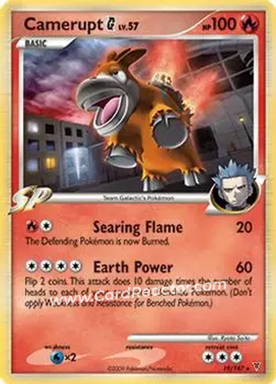 2009 Pokemon Platinum Supreme Victors #19/147 - Camerupt - Front