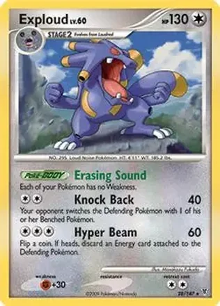 2009 Pokemon Platinum Supreme Victors #28/147 - Exploud