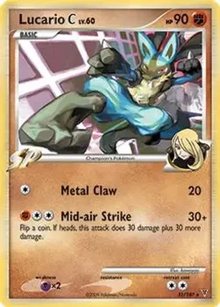 2009 Pokemon Platinum Supreme Victors #31/147 - Lucario