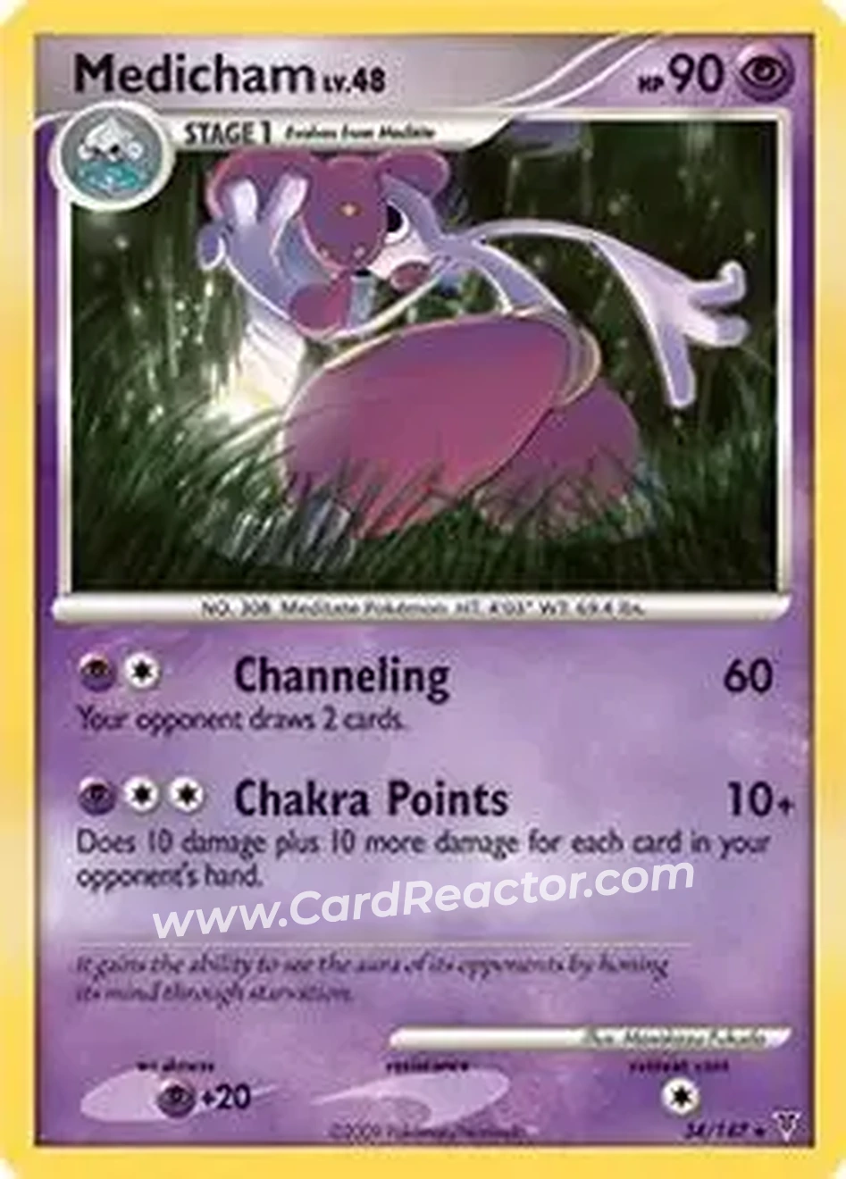 2009 Pokemon Platinum Supreme Victors #34/147 - Medicham - Front