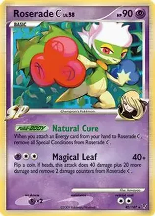 2009 Pokemon Platinum Supreme Victors #40/147 - Cynthia's Roserade