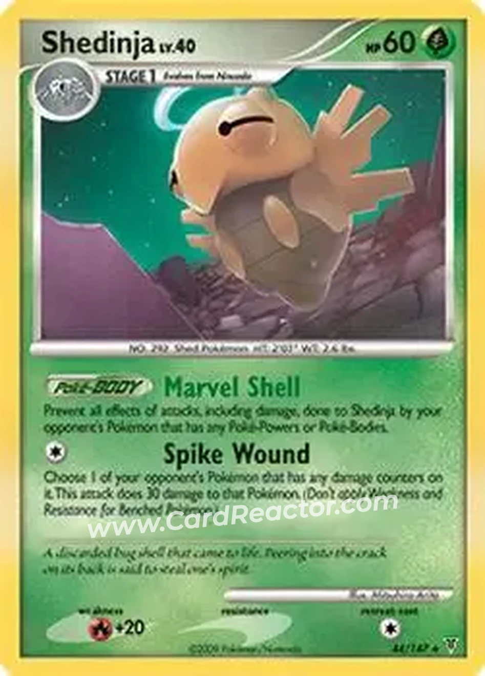2009 Pokemon Platinum Supreme Victors #44/147 - Shedinja - Front