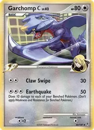 2009 Pokemon Platinum Supreme Victors #60/147 - Cynthia's Garchomp