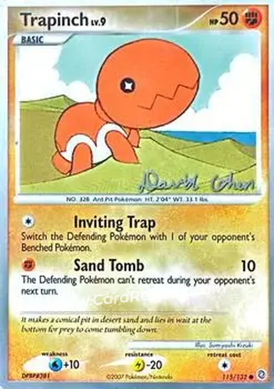 2009 Pokemon World Championship - Stallgon #NNO - Trapinch - Front